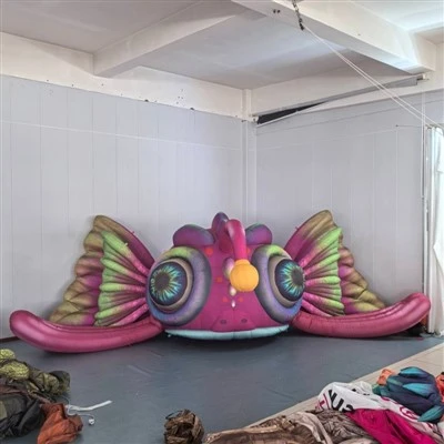 Kæmpe oppustelig fantasy dybhavsmonsterfisk